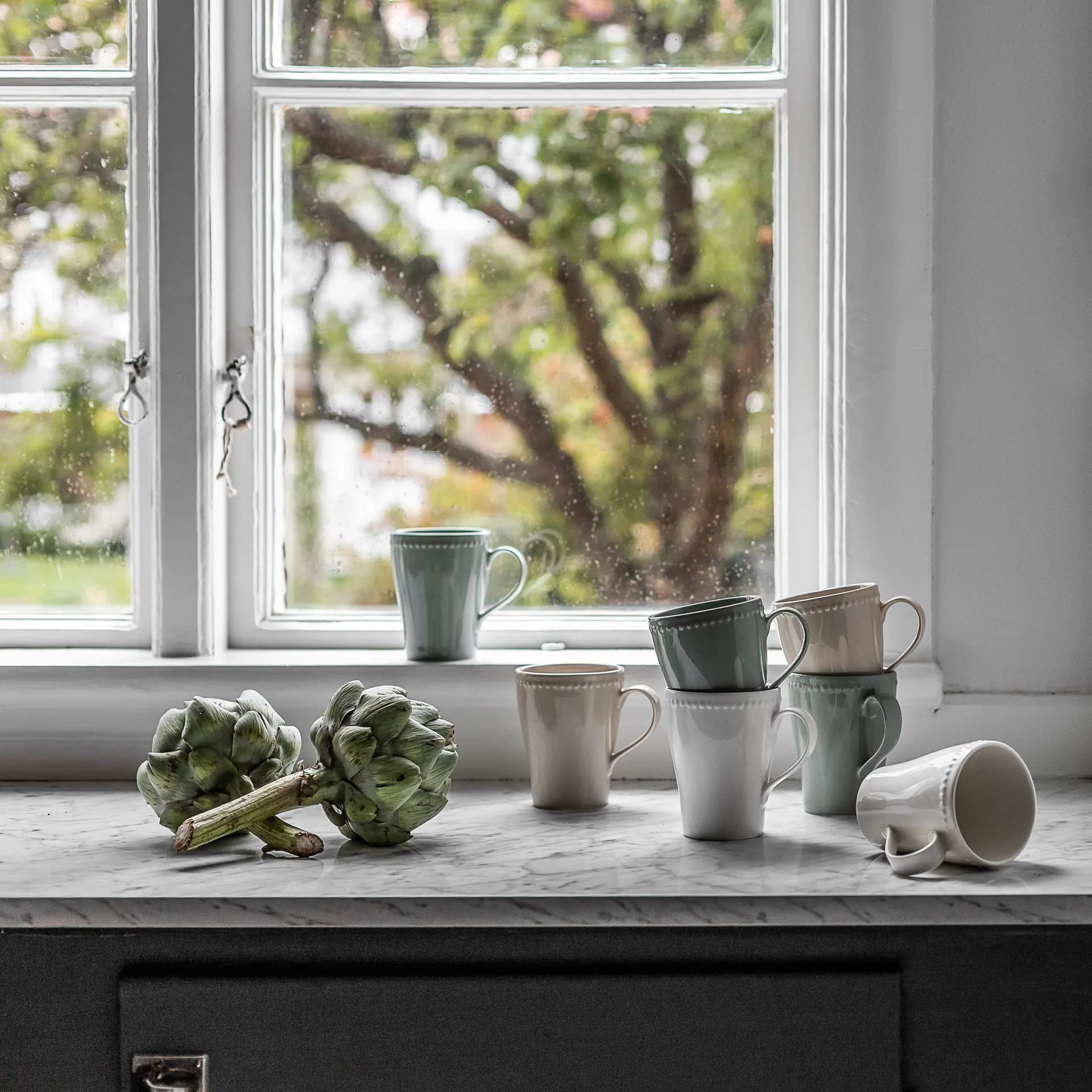 Dots κούπα 35 cl Συσκευασία 4 τεμαχίων, πράσινο Scandi Living