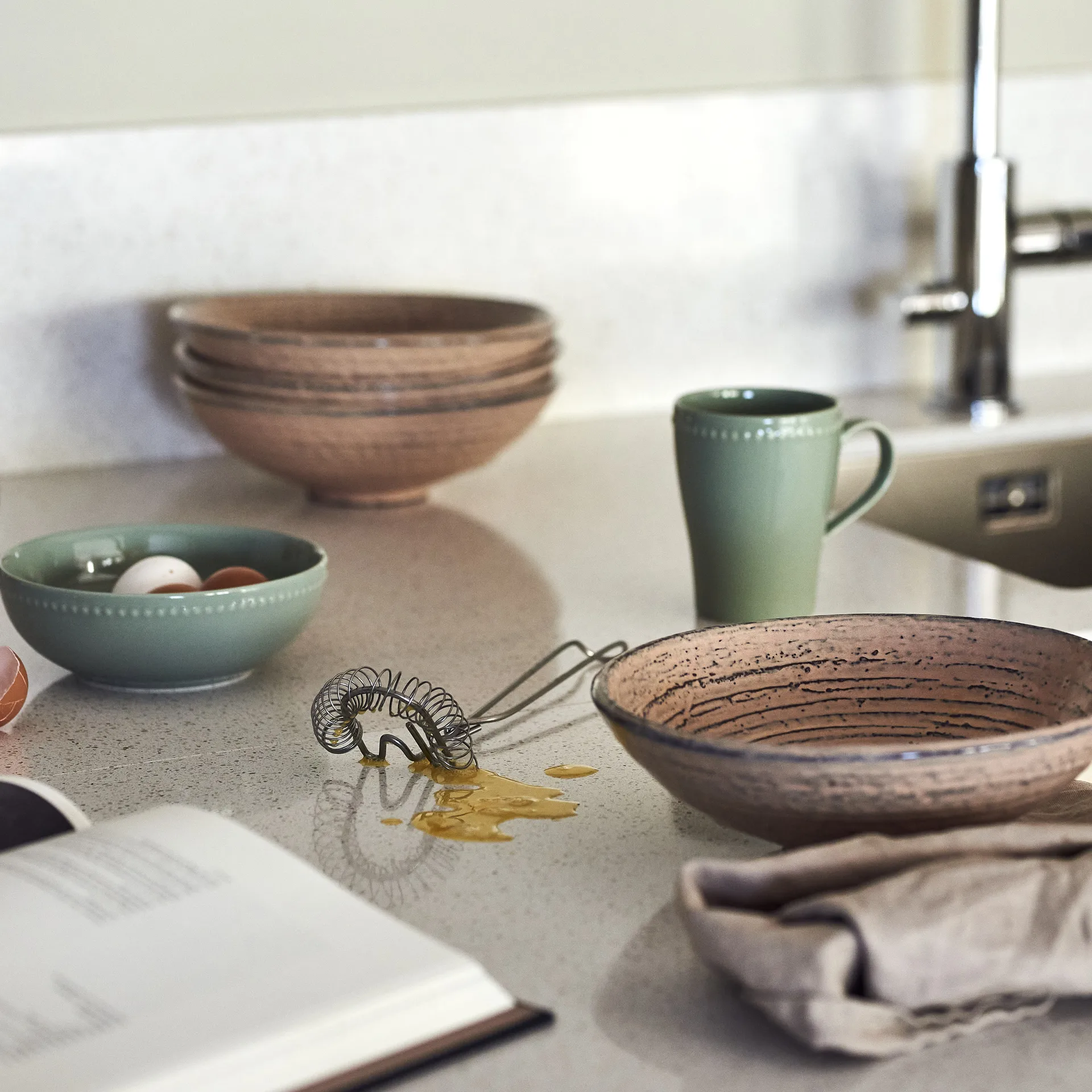 Dots κούπα 35 cl Συσκευασία 4 τεμαχίων, πράσινο Scandi Living