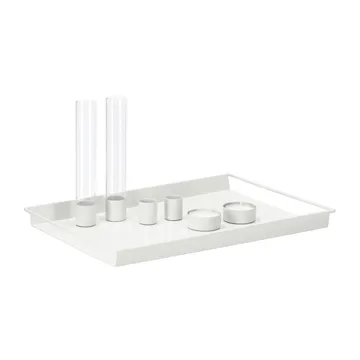 Draw δίσκος με αξεσουάρ 22x32 cm - Λευκό - Scandi Living