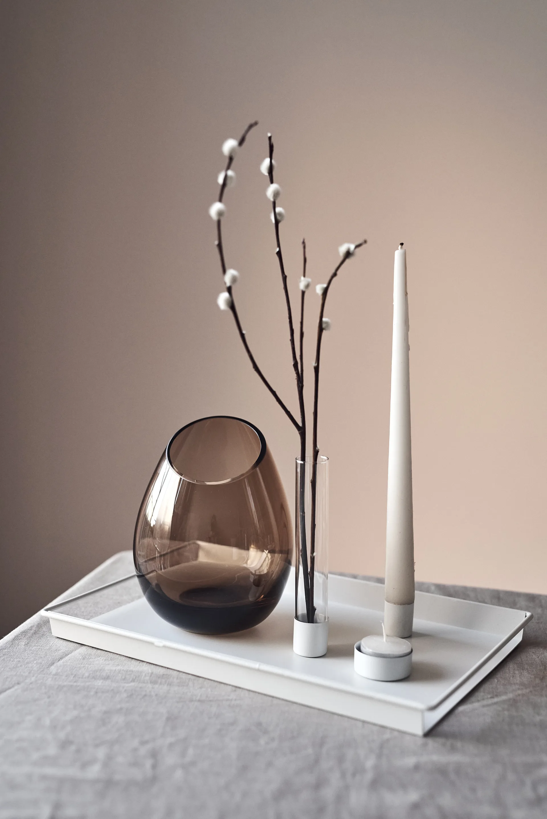 Draw δίσκος με αξεσουάρ 22x32 cm, Λευκό Scandi Living