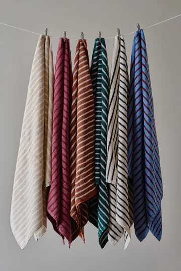 Drift πετσέτα μπάνιου 100x150 εκ. - Μπεζ-λευκό - Scandi Living