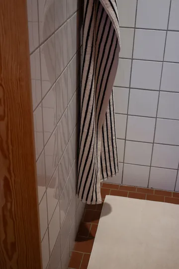 Drift πετσέτα μπάνιου 100x150 εκ. - Λευκό-μαύρο - Scandi Living