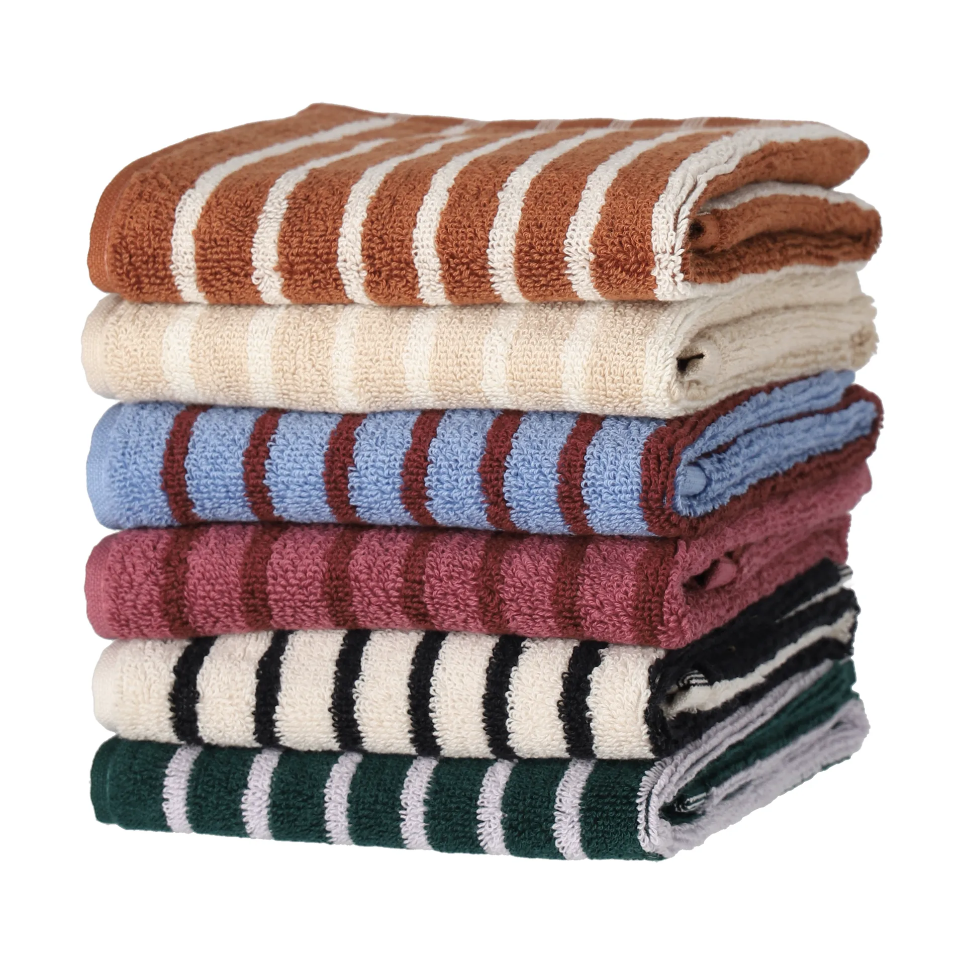 Πετσέτα Drift 30x50 εκ., Πράσινο-μωβ Scandi Living