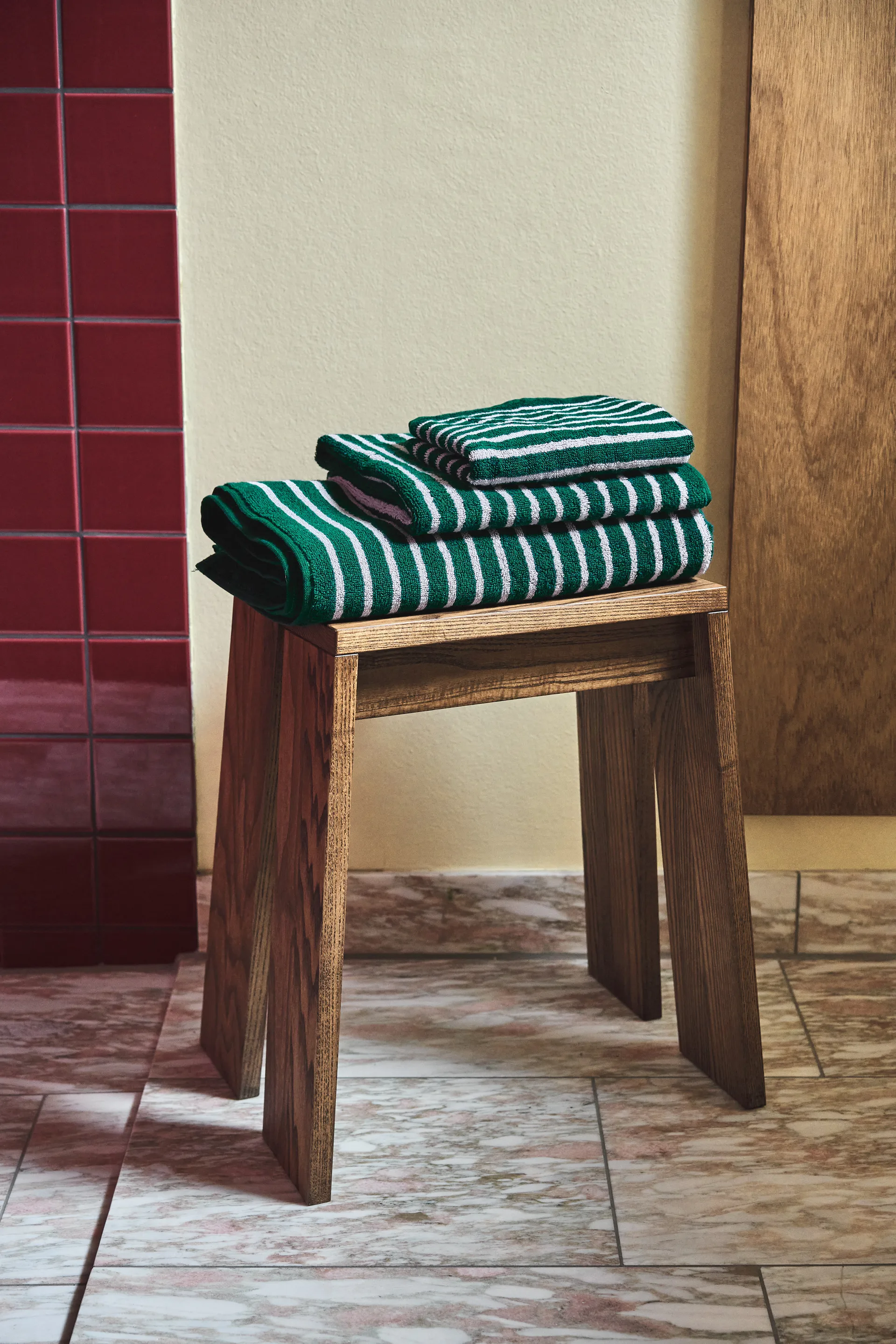 Drift σετ πετσετών 4 τεμάχια - Πράσινο-μωβ Scandi Living