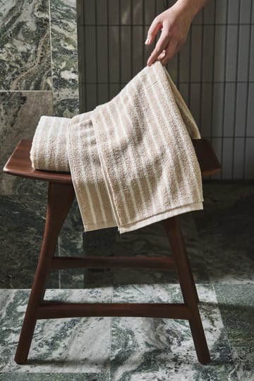 Πετσέτα Drift 50x70 εκ. - Μπεζ-λευκό - Scandi Living