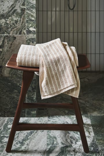 Πετσέτα Drift 50x70 εκ. - Μπεζ-λευκό - Scandi Living