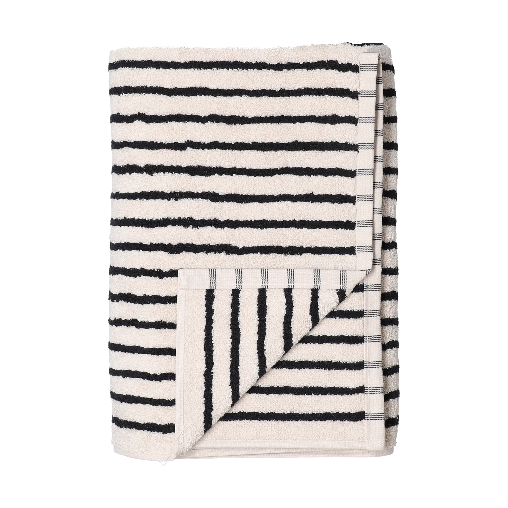 Πετσέτα Drift 50x70 εκ., Λευκό-μαύρο Scandi Living