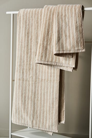 Πετσέτα μπάνιου Drift 70x140 εκ. - Μπεζ-λευκό - Scandi Living