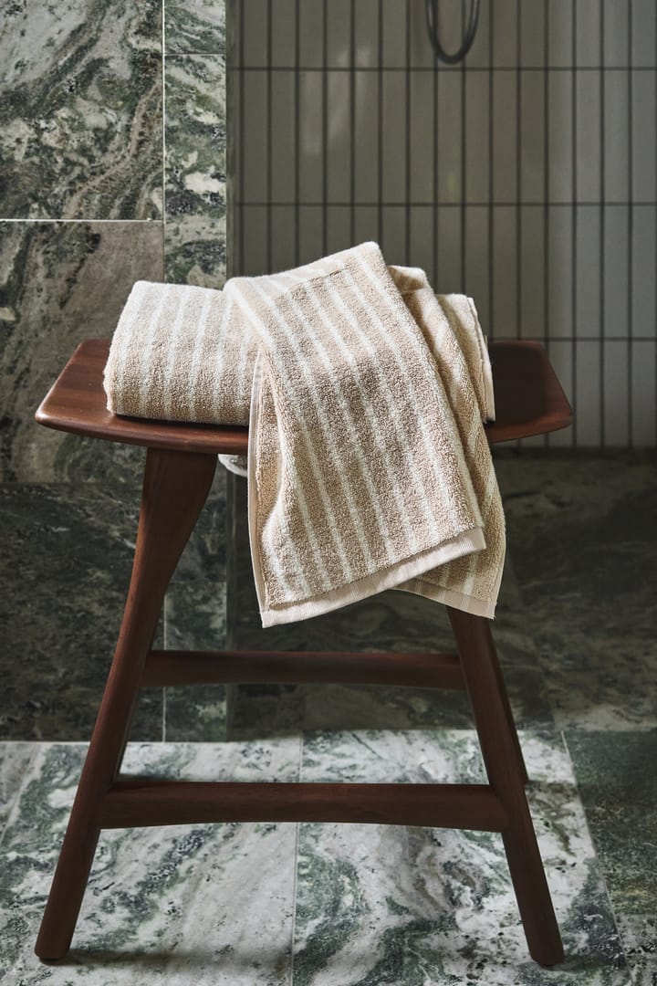 Πετσέτα μπάνιου Drift 70x140 εκ., Μπεζ-λευκό Scandi Living