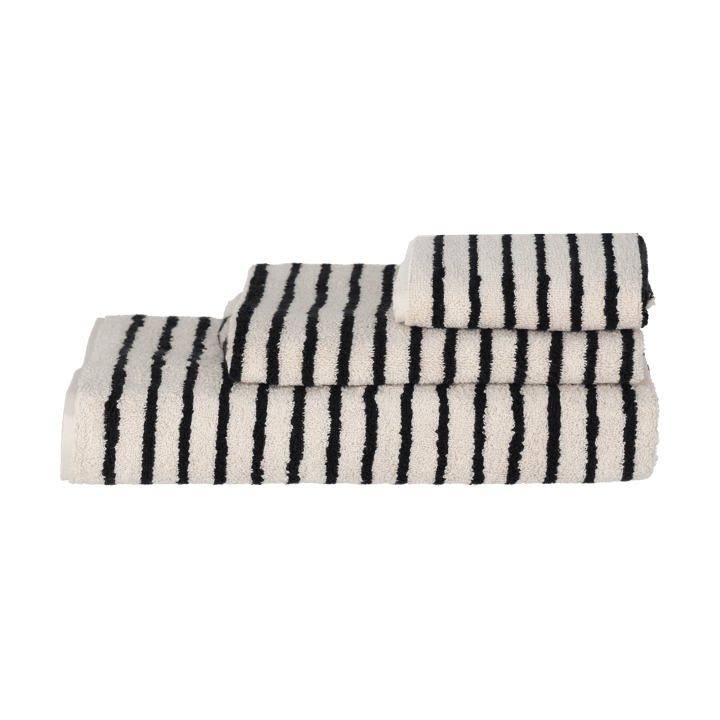 Πετσέτα μπάνιου Drift 70x140 εκ., Λευκό-μαύρο Scandi Living