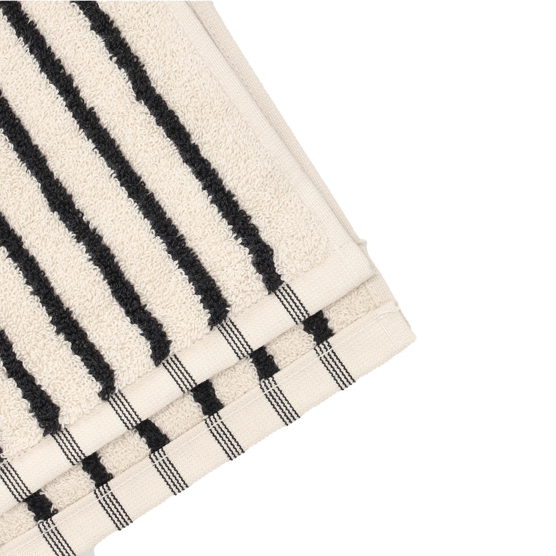 Πετσέτα μπάνιου Drift 70x140 εκ., Λευκό-μαύρο Scandi Living