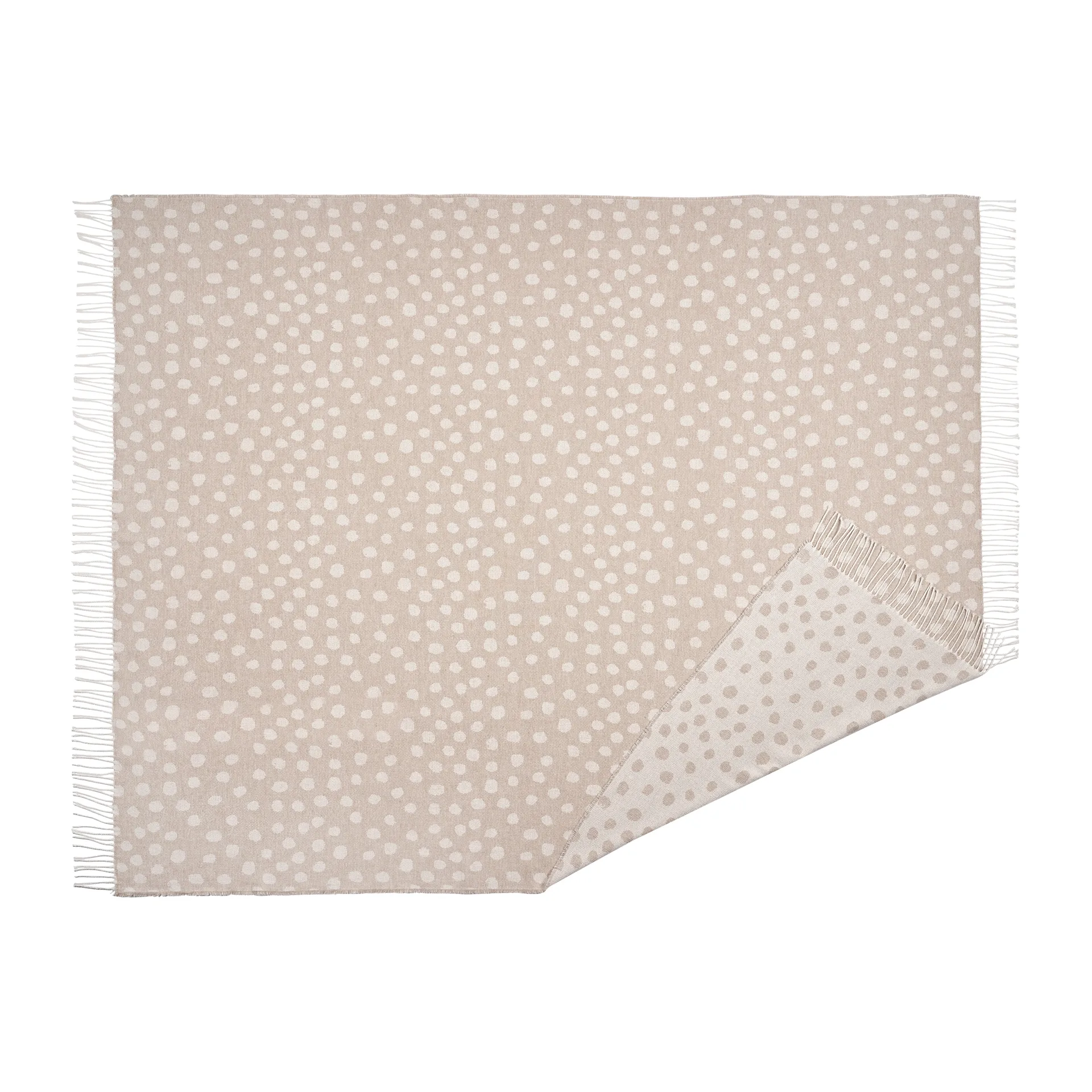 Droplets βαμβακερό ριχτάρι 130x185 cm, Μπεζ Scandi Living