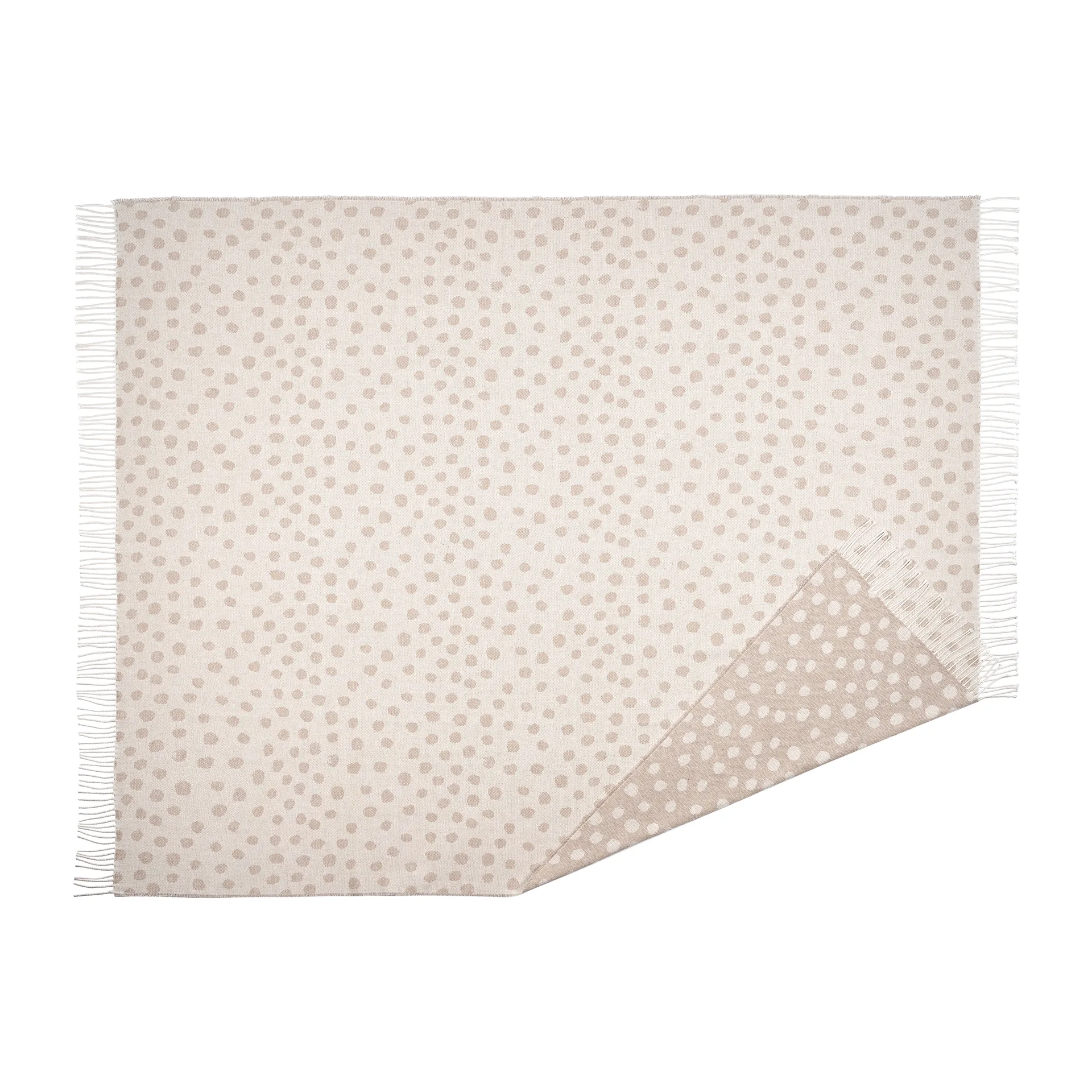 Droplets βαμβακερό ριχτάρι 130x185 cm, Μπεζ Scandi Living