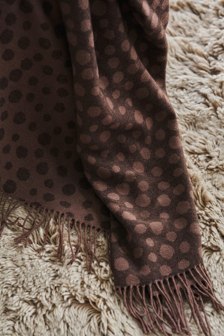 Droplets βαμβακερό ριχτάρι 130x185 cm, Καφέ Scandi Living