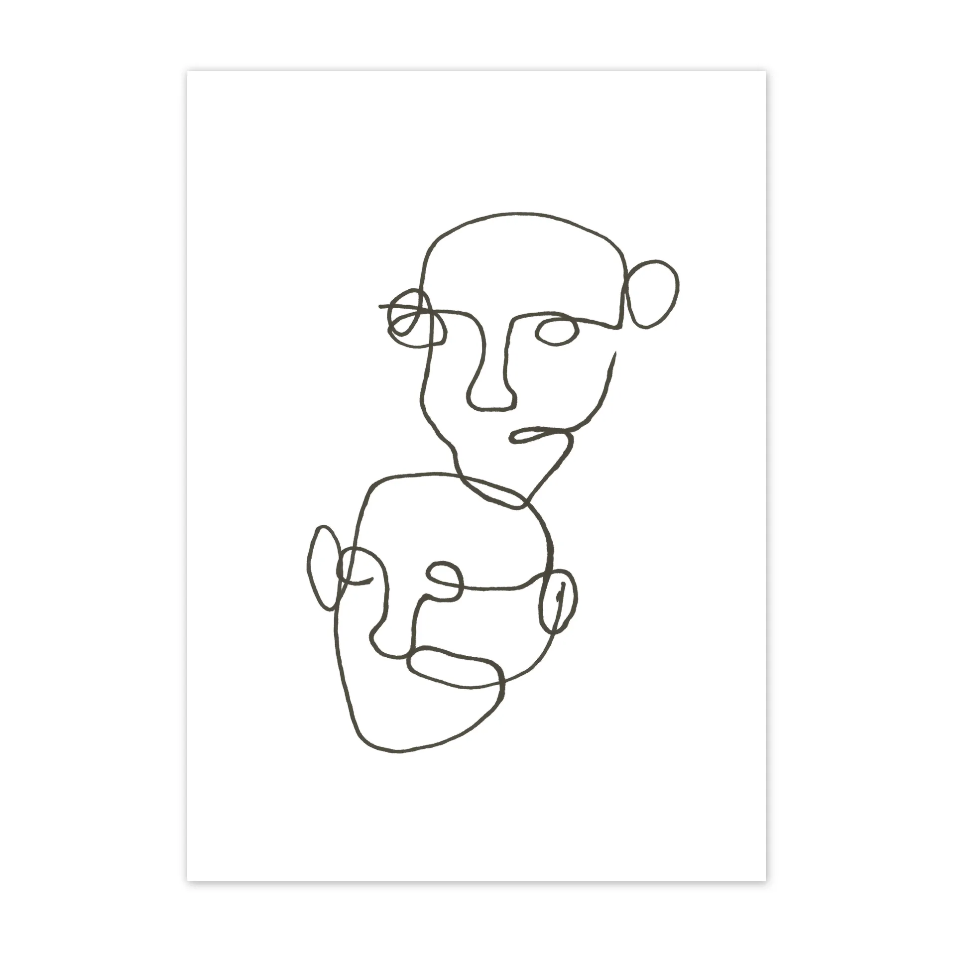 Figurative αφίσα μαύρη, 50x70 cm Scandi Living