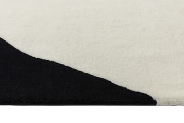 Flow μάλλινο χαλί λευκό-μαύρο - 170x240 cm - Scandi Living