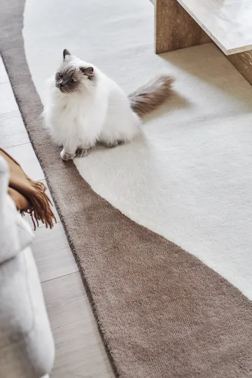 Flow μάλλινο χαλί λευκό-μπεζ - 200x300 cm - Scandi Living