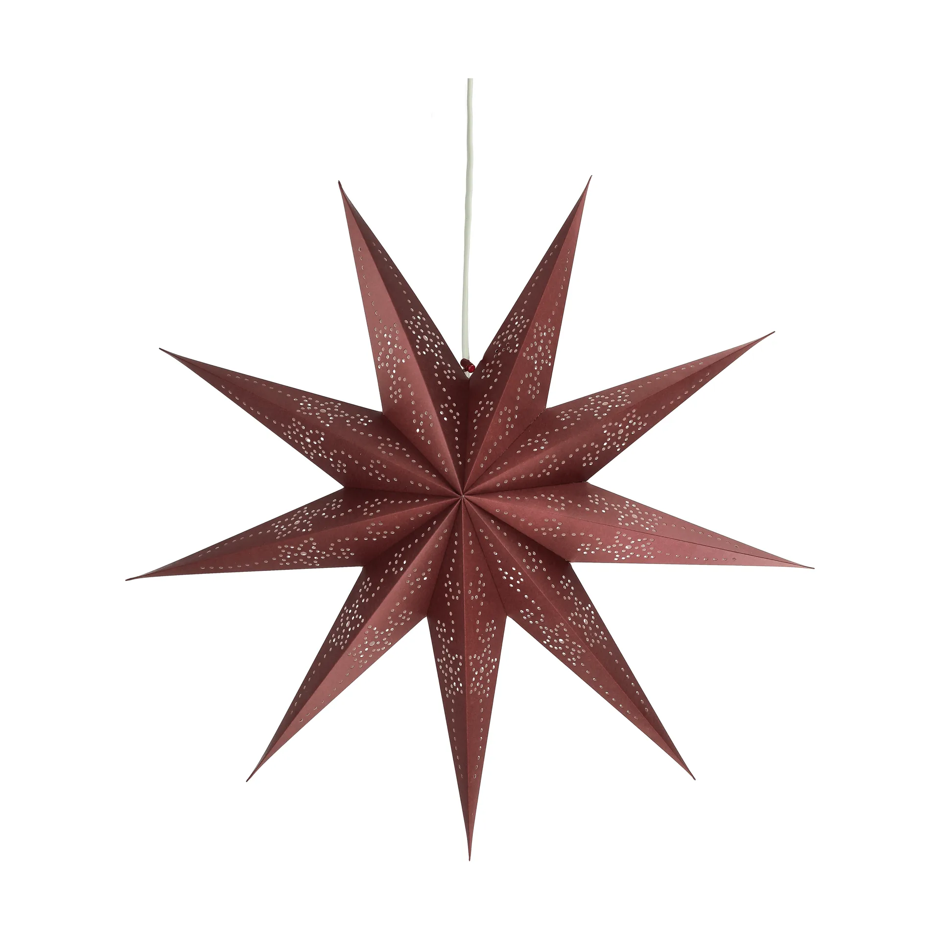 Folk χριστουγεννιάτικο αστέρι, Burgundy, Ø45 cm Scandi Living