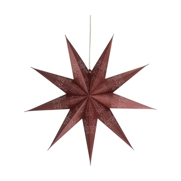 Folk χριστουγεννιάτικο αστέρι - Burgundy, Ø45 cm - Scandi Living