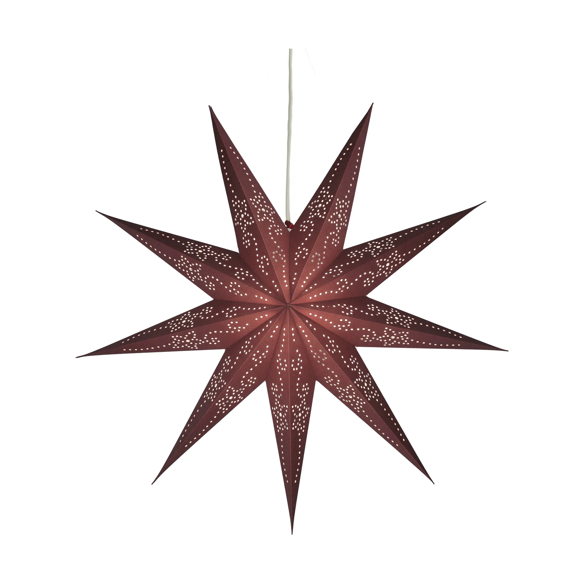 Folk χριστουγεννιάτικο αστέρι, Burgundy, Ø45 cm Scandi Living