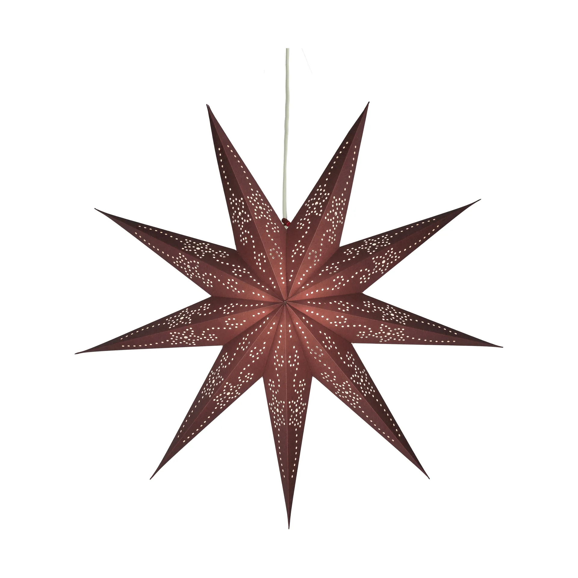 Folk χριστουγεννιάτικο αστέρι, Burgundy, Ø60 cm Scandi Living