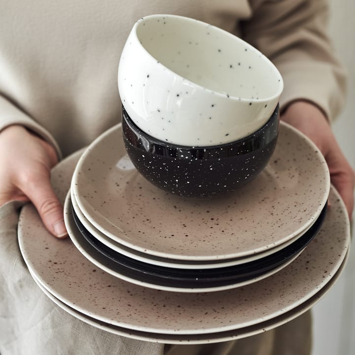 Freckle πιάτο συνοδευτικού Ø20 cm, μαύρο Scandi Living