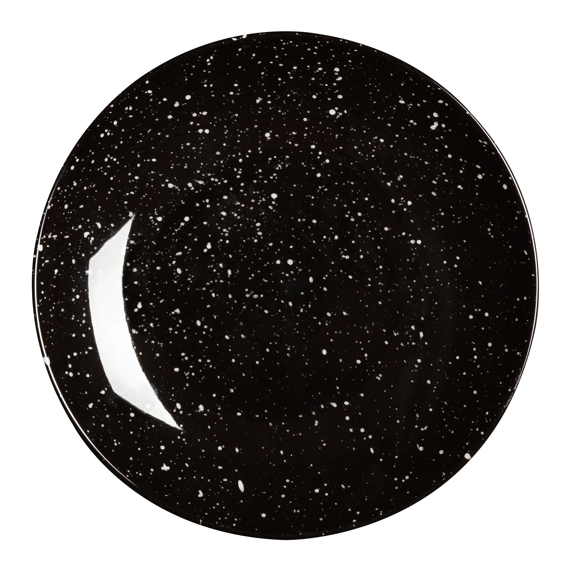Freckle πιάτο συνοδευτικού Ø20 cm, μαύρο Scandi Living