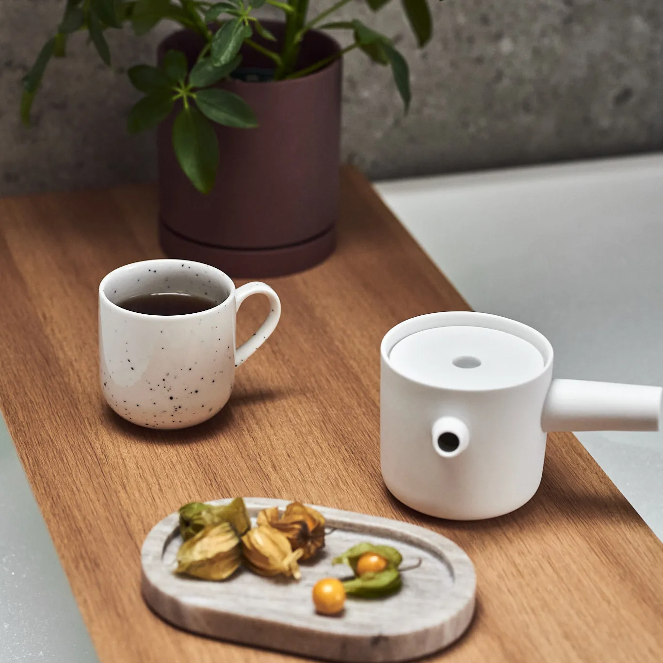 Freckle κούπα 38 cl, λευκό Scandi Living