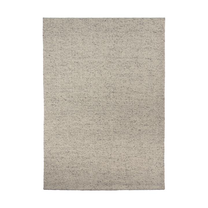 Furrow μάλλινο χαλί φυσικό λευκό/γκρι - 170x240 cm - Scandi Living