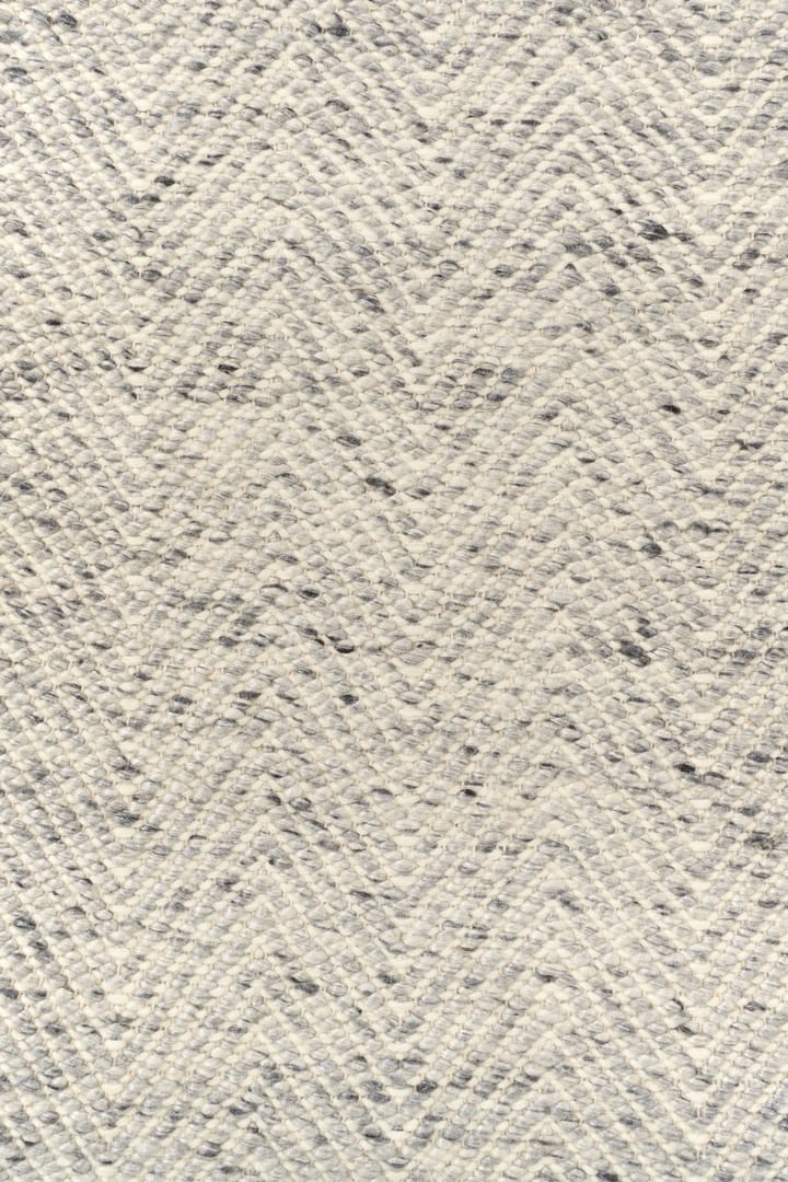 Furrow μάλλινο χαλί φυσικό λευκό/γκρι, 170x240 cm Scandi Living
