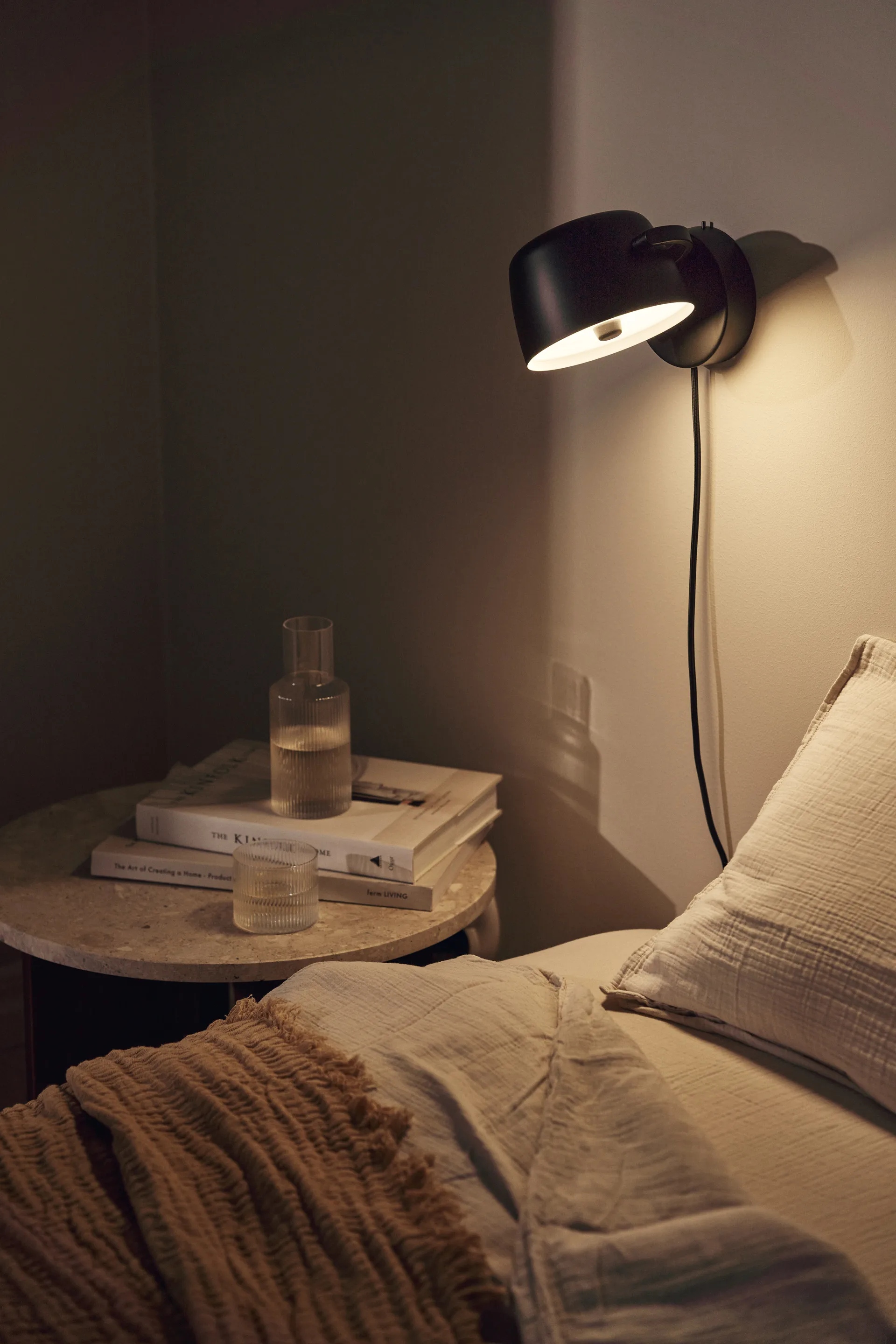 Halo φωτιστικό τοίχου Ø16 cm, Black Scandi Living