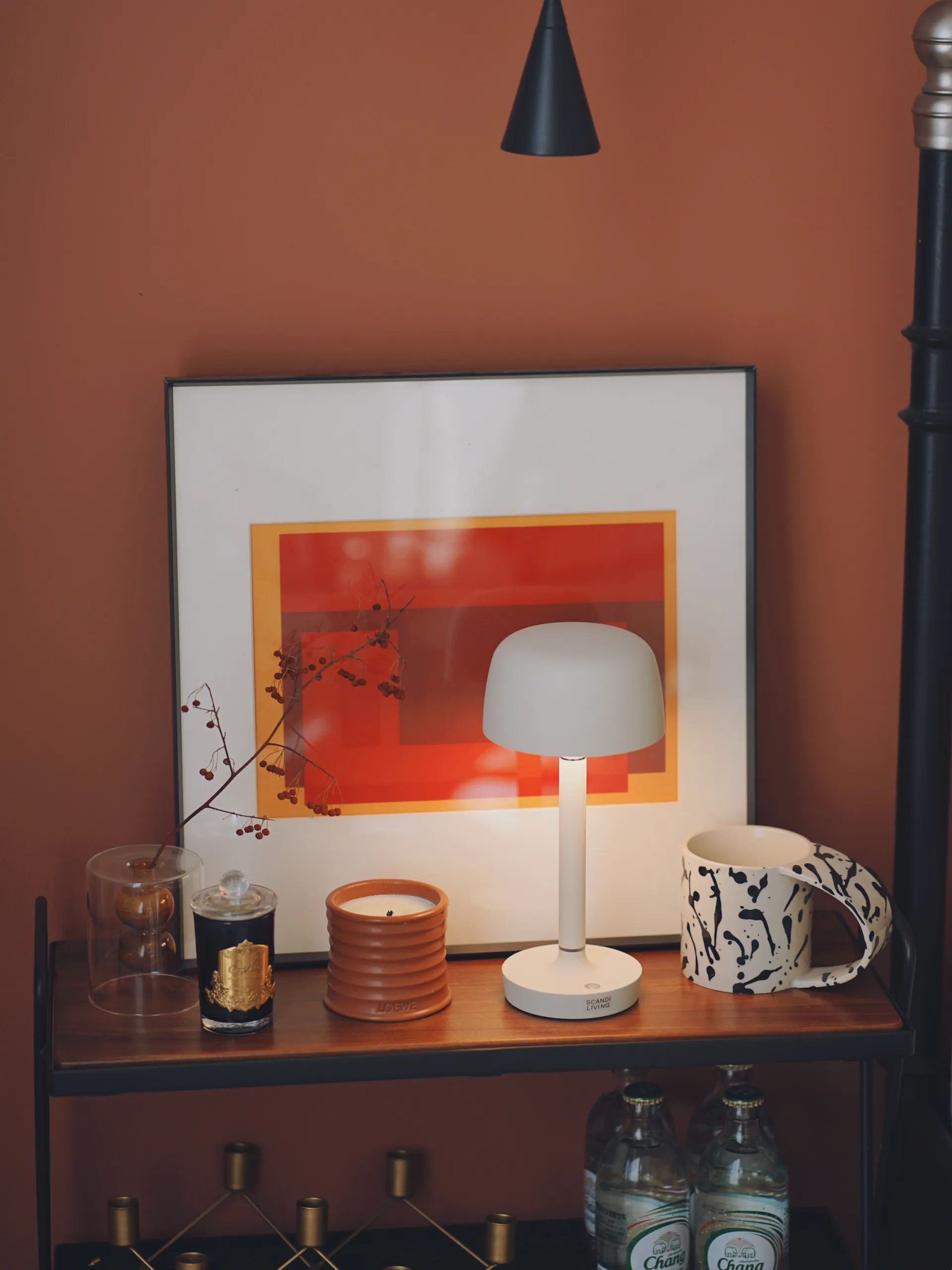 Halo φορητό επιτραπέζιο φωτιστικό 25,5 cm, Beige Scandi Living