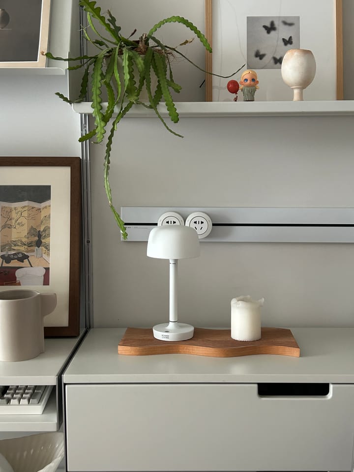 Halo φορητό επιτραπέζιο φωτιστικό 25,5 cm, White Scandi Living