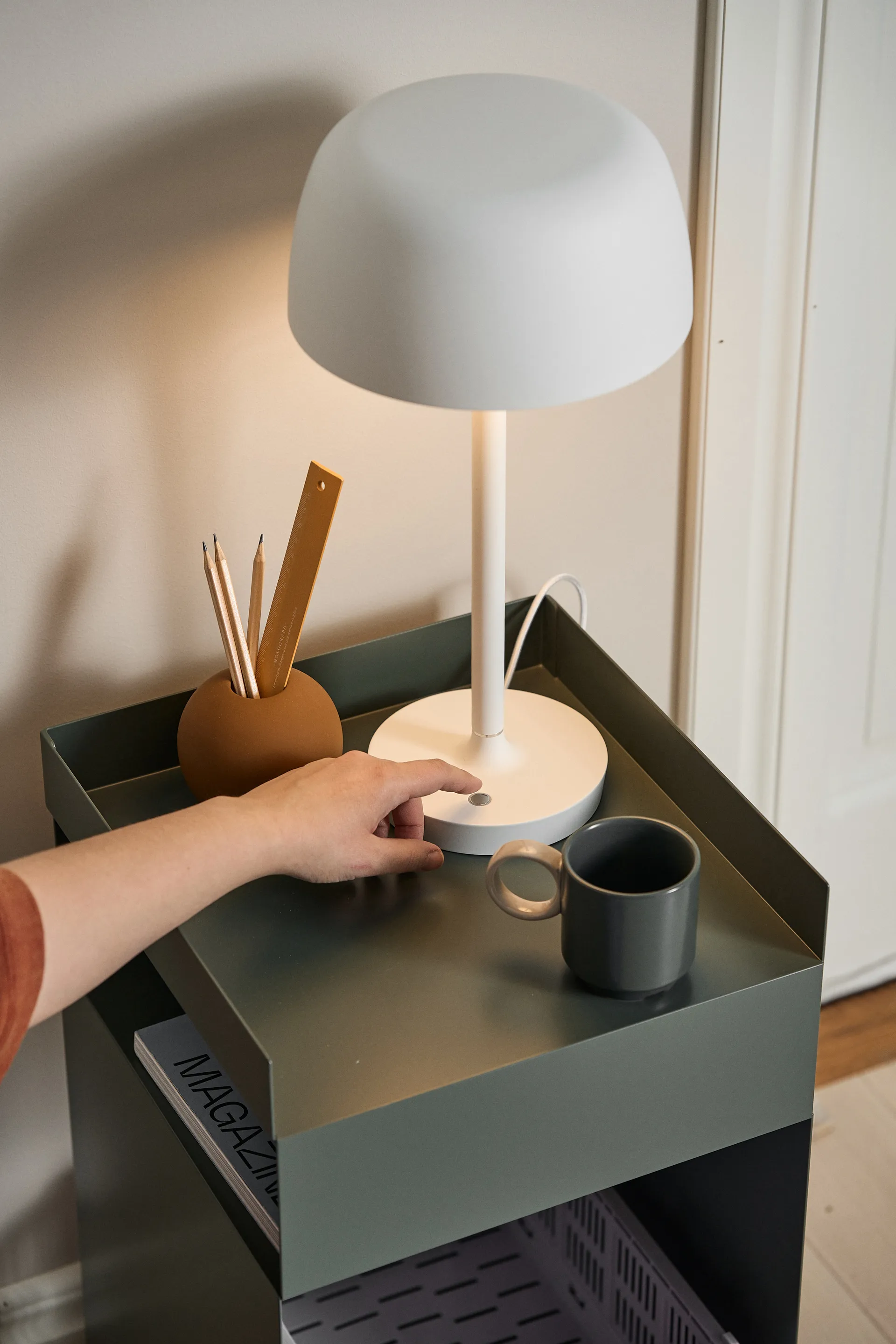 Halo επιτραπέζιο φωτιστικό 45,5 cm, White Scandi Living