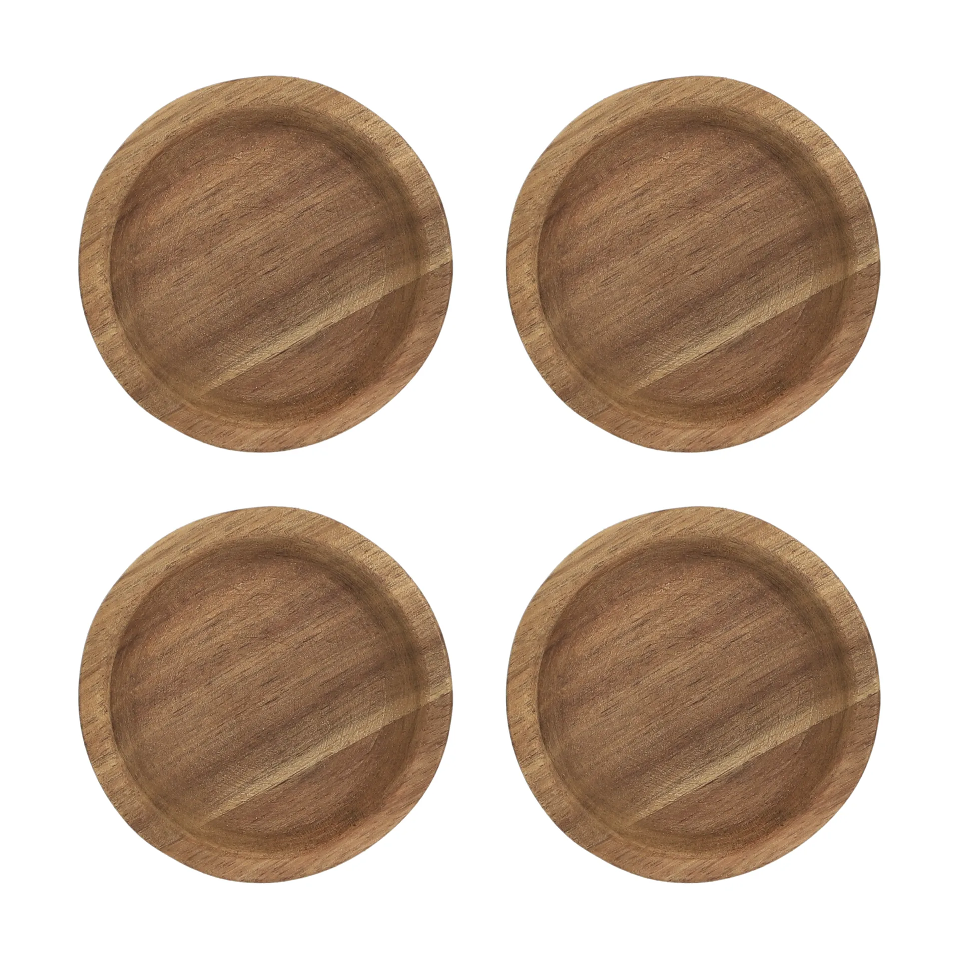 Hollow γυαλίνο σουβέρ Ø9 cm 4-pack, Ακακία Scandi Living