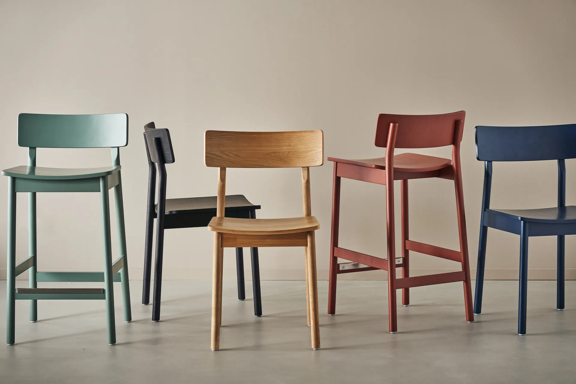 Horizon σκαμνί, Laqurered oak Scandi Living