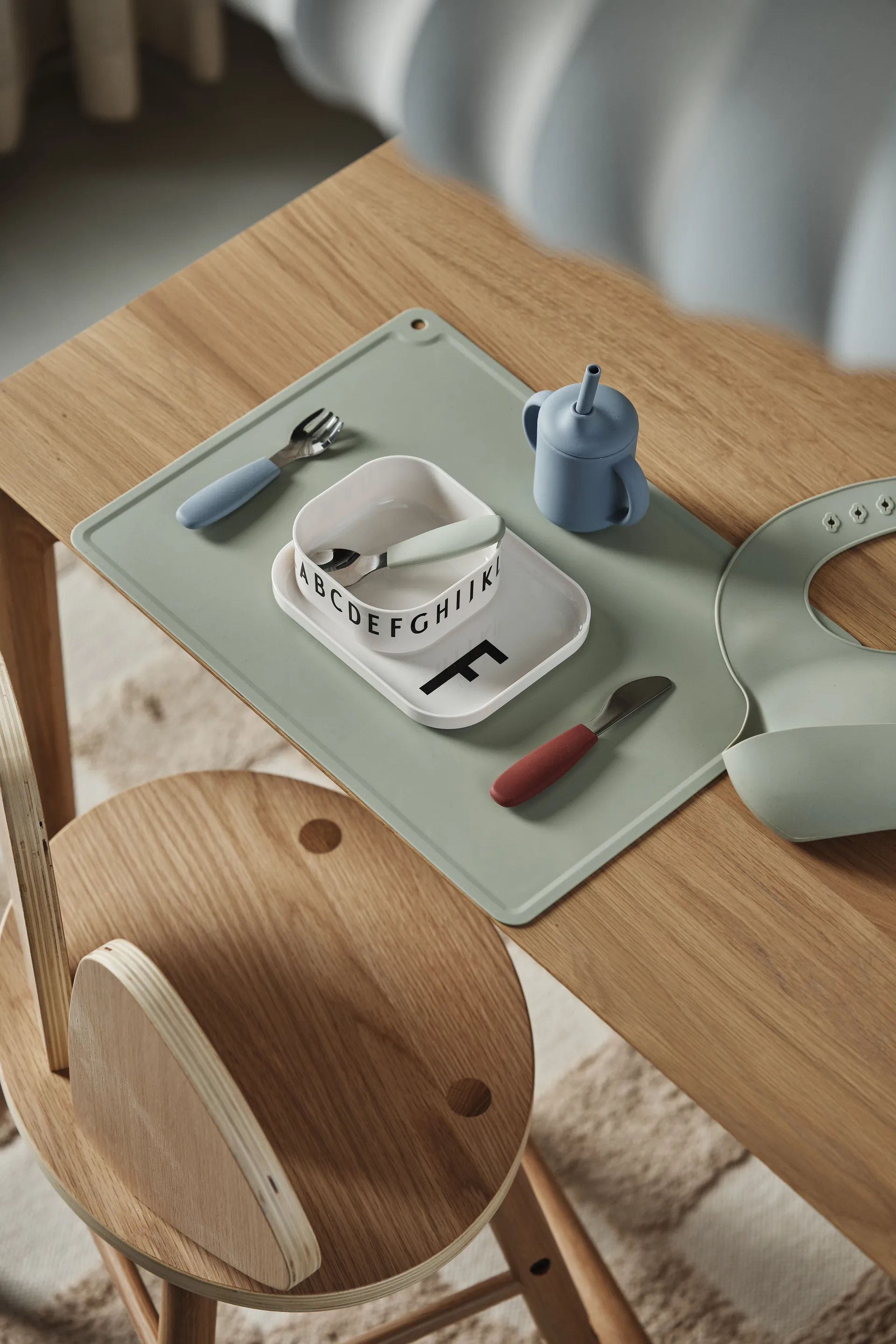 Κούπα Idun με καλαμάκι σιλικόνης 120 ml, Blue Scandi Living