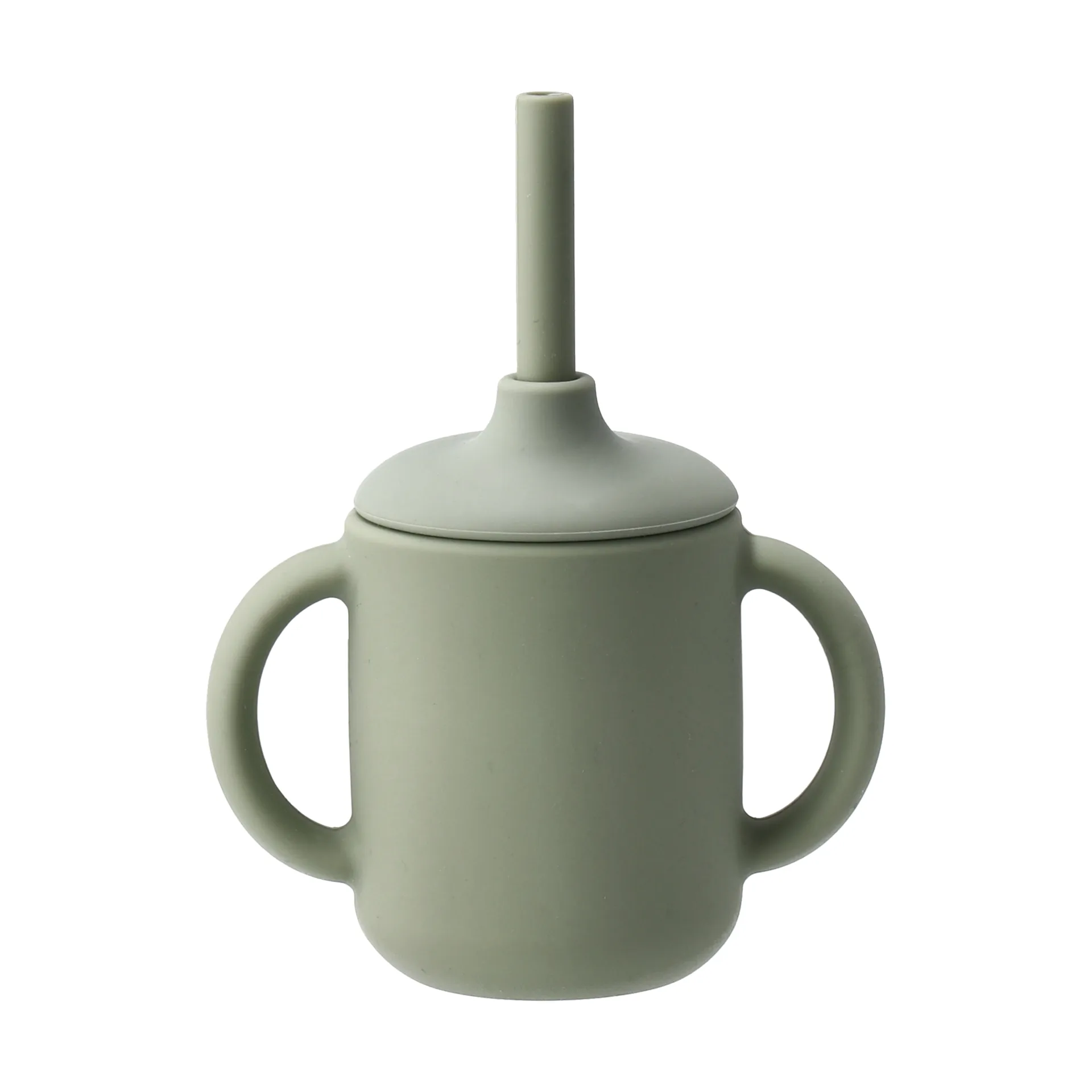 Κούπα Idun με καλαμάκι σιλικόνης 120 ml, Green Scandi Living