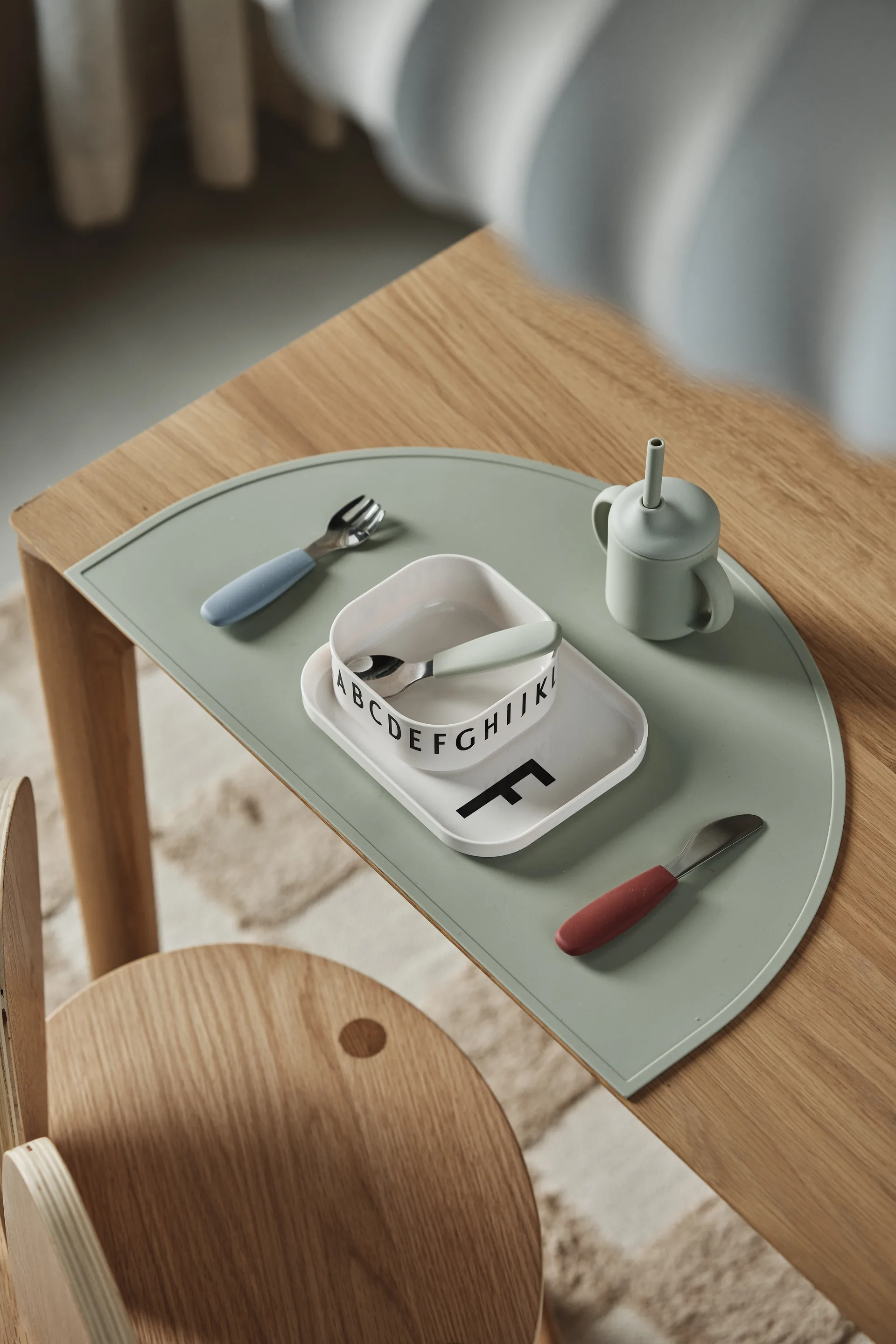 Κούπα Idun με καλαμάκι σιλικόνης 120 ml, Green Scandi Living