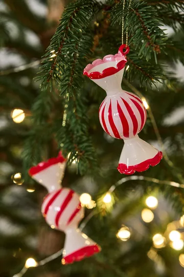 Jolly στολίδια Χριστουγεννιάτικου δέντρου 4 τεμάχια - Κόκκινο - Scandi Living