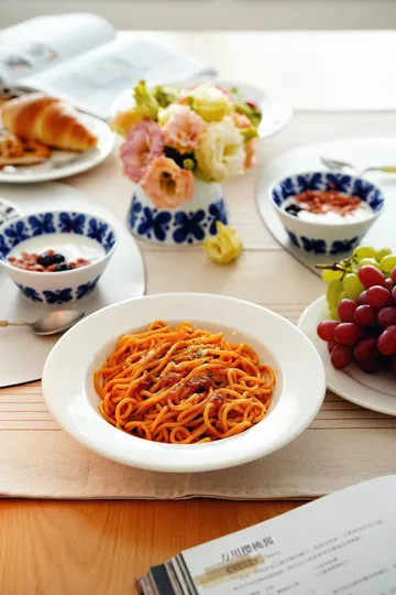 Kalk βαθύ πιάτο Ø 23 cm συσκευασία με 4 τεμ. - λευκό - Scandi Living