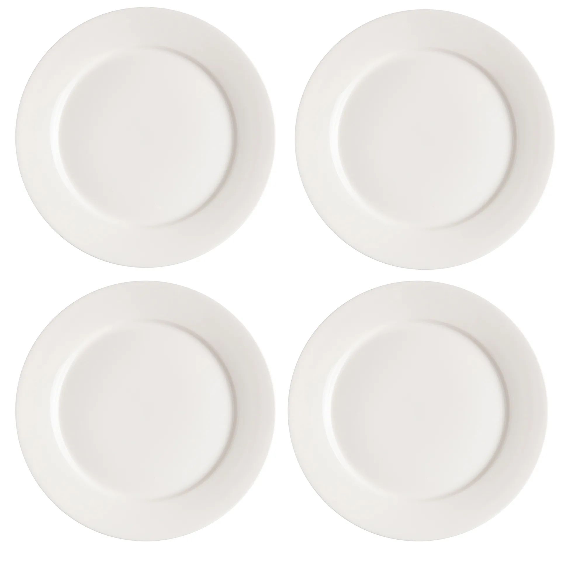 Kalk πιάτο 28 cm Συσκευασία 4 τεμαχίων, λευκό Scandi Living