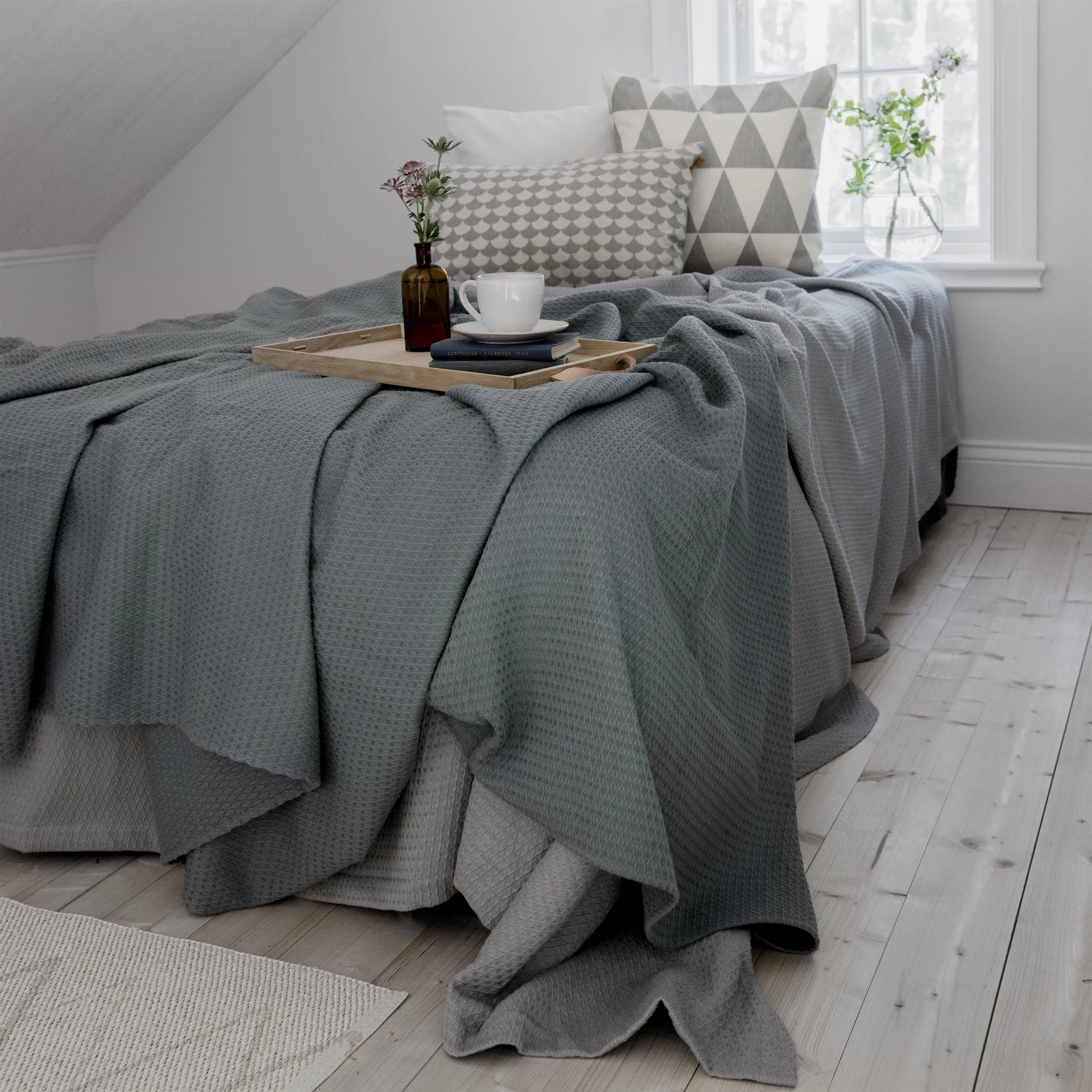 Kimono κλινοσκέπασμα 260x260 cm, σκονισμένο πετρόλ Scandi Living