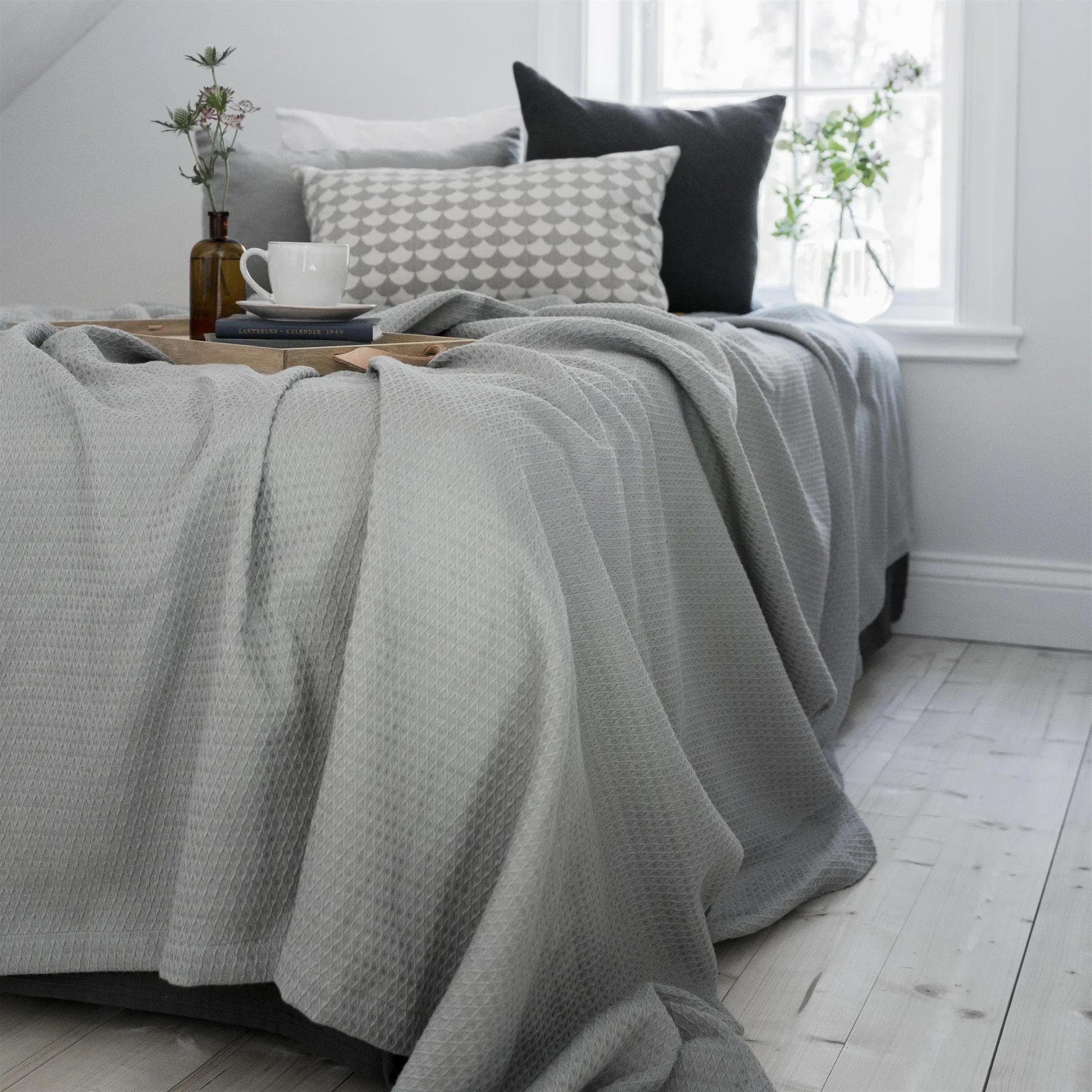 Kimono κλινοσκέπασμα 260x260 cm, τσιμέντο (γκρι) Scandi Living