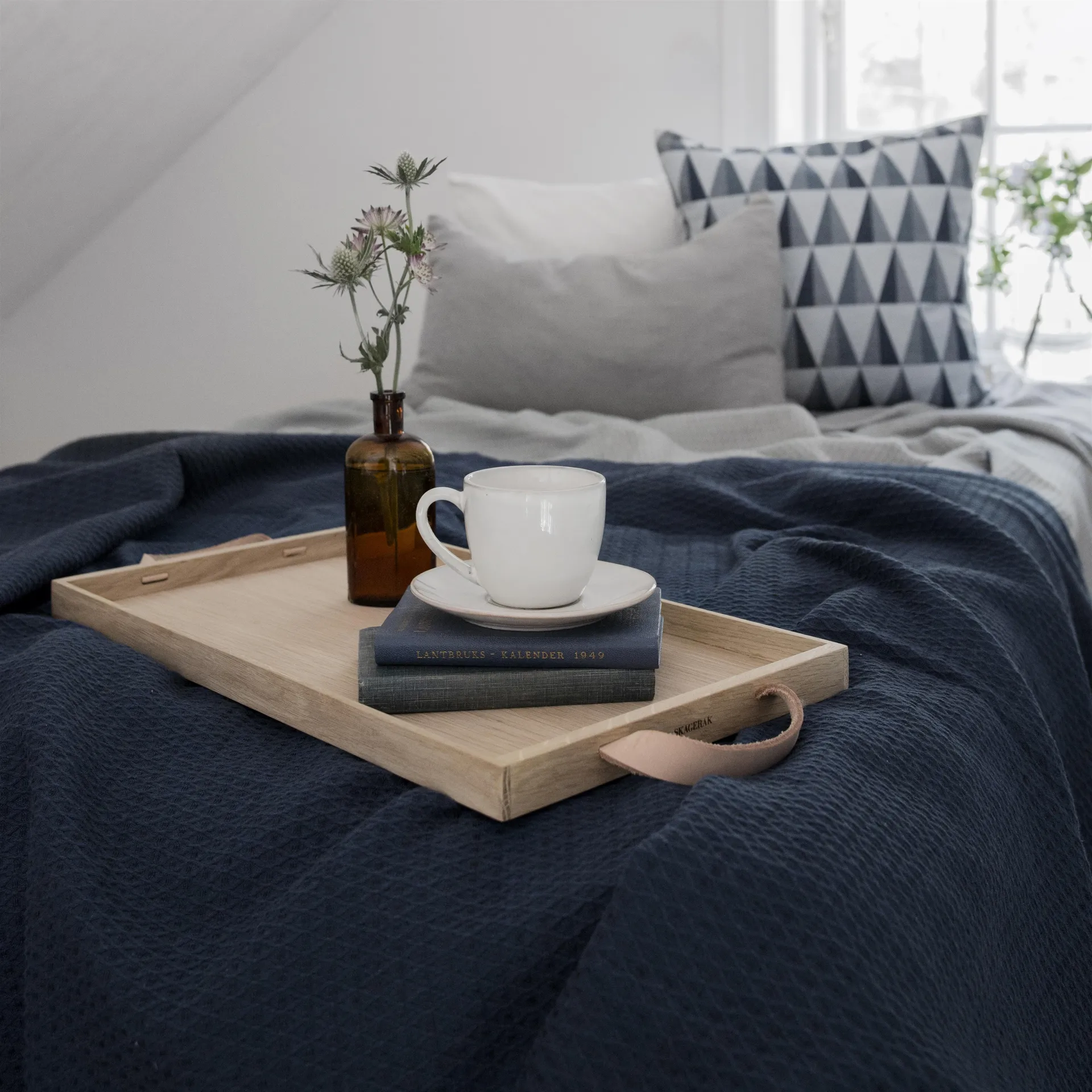 Kimono κλινοσκέπασμα 260x260 cm, μπλε της καταιγίδας Scandi Living