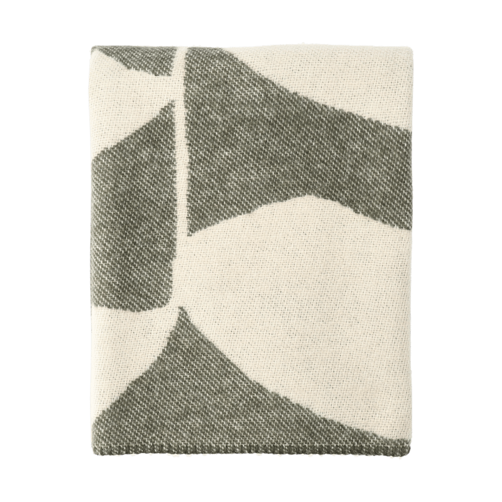 Leaf μάλλινη κουβέρτα 130x180 εκ. - Khaki πράσινο - Scandi Living