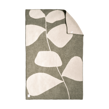 Leaf μάλλινη κουβέρτα 130x180 εκ. - Khaki πράσινο - Scandi Living