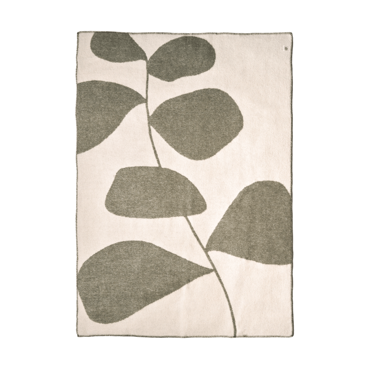 Leaf μάλλινη κουβέρτα 130x180 εκ., Khaki πράσινο Scandi Living