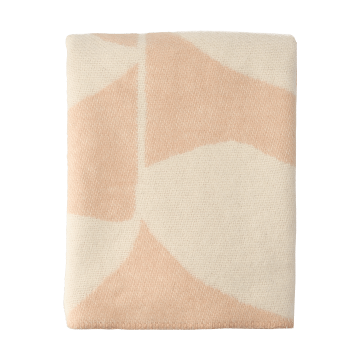 Leaf μάλλινη κουβέρτα 130x180 εκ., Ροδάκινο Scandi Living
