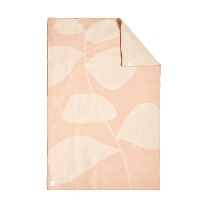 Leaf μάλλινη κουβέρτα 130x180 εκ., Ροδάκινο Scandi Living